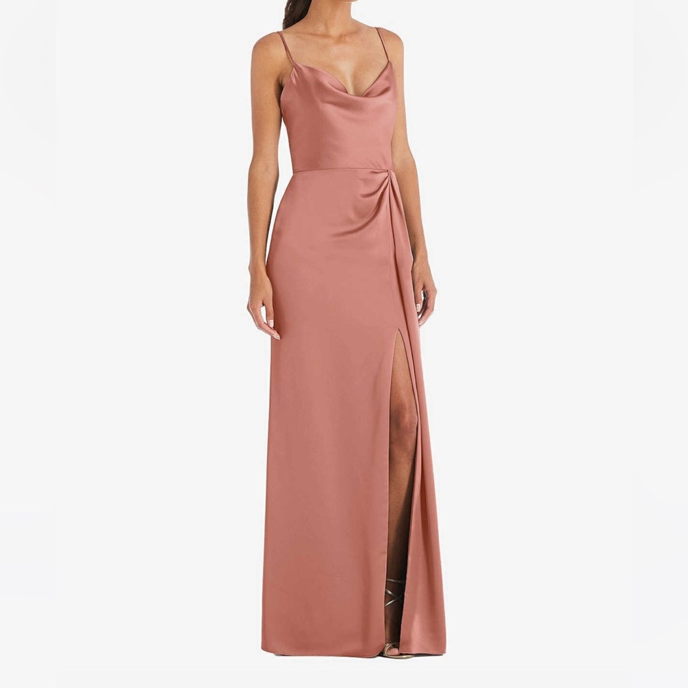 Dessy Bridesmaid Gown 3072 in Desert Rose